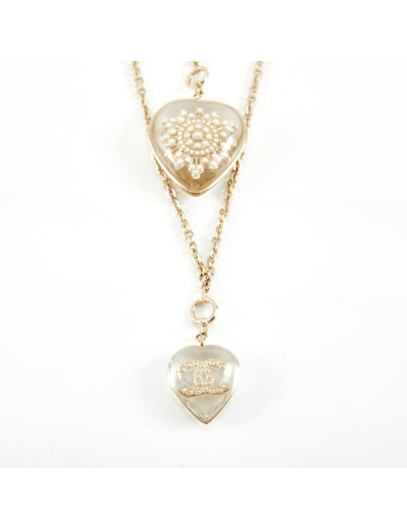 Pendentif CHANEL inclusion de CC