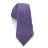 Cravate HERMES en soie à rayures violettes