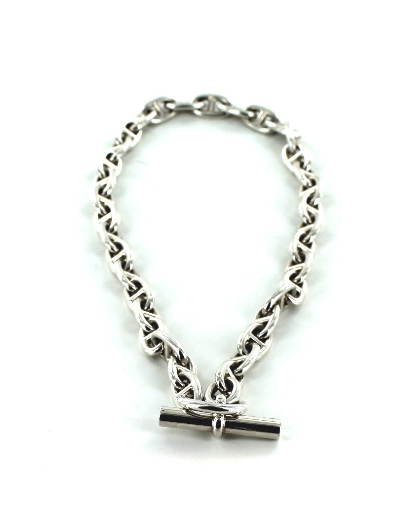 Collier HERMES chaîne d'ancre en argent