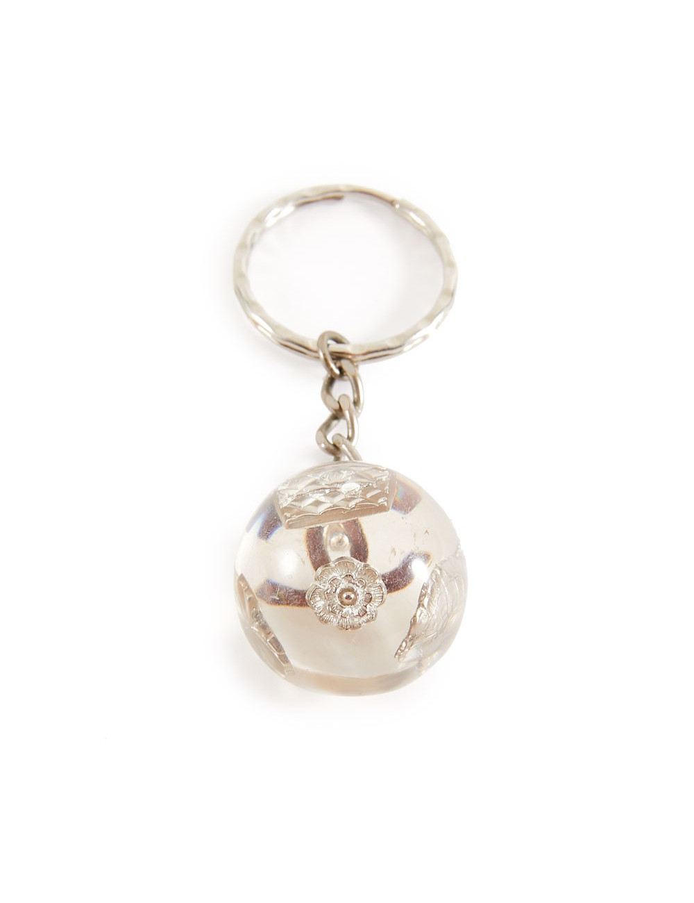 Porte-clefs CHANEL inclusion de charms