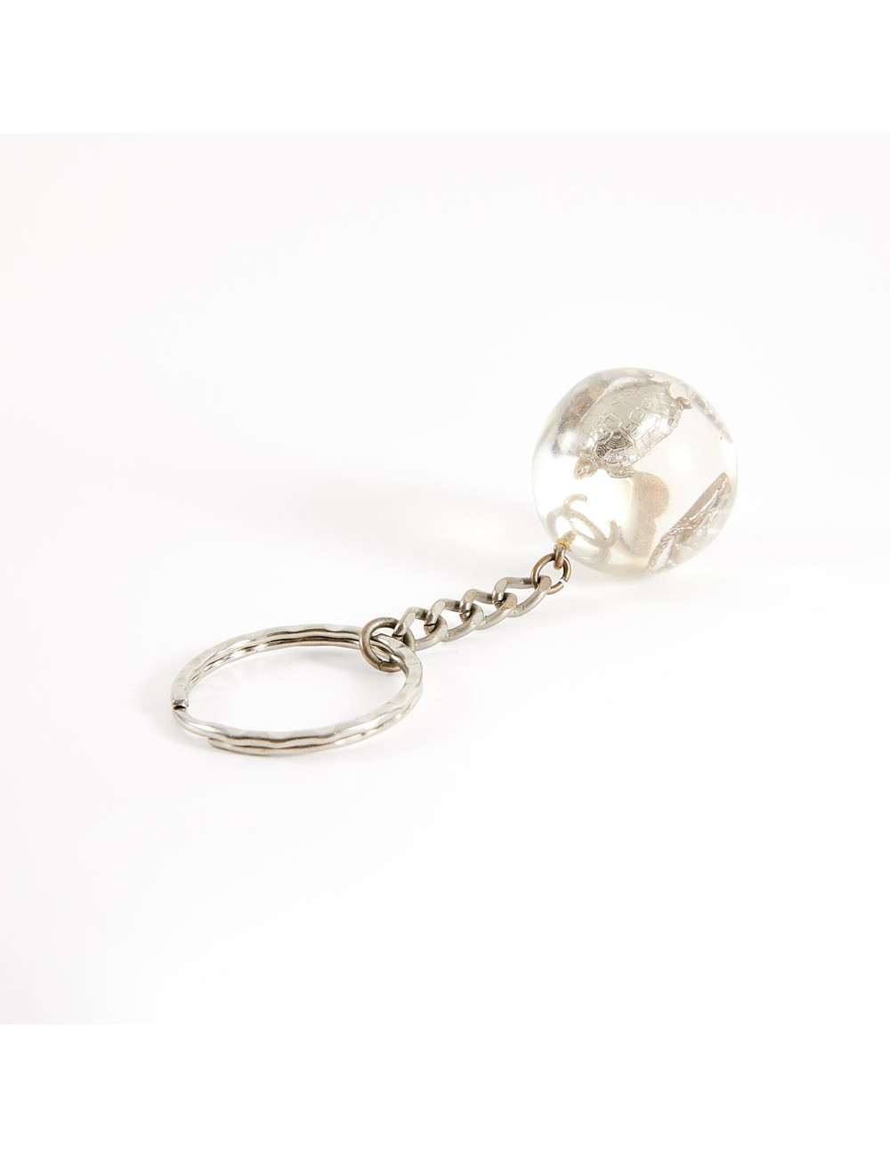 Porte-clefs CHANEL inclusion de charms