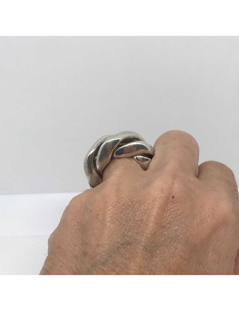 Bague CHANEL argent massif