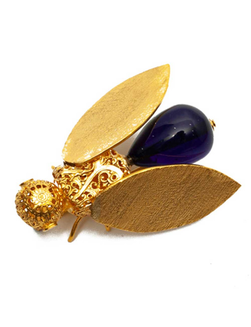 Broche Abeille saphir MARGUERITE DE VALOIS