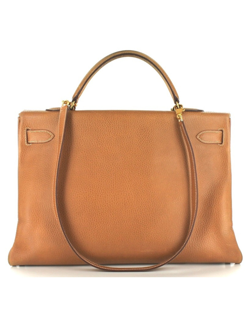 KELLY 40 HERMES en cuir gold