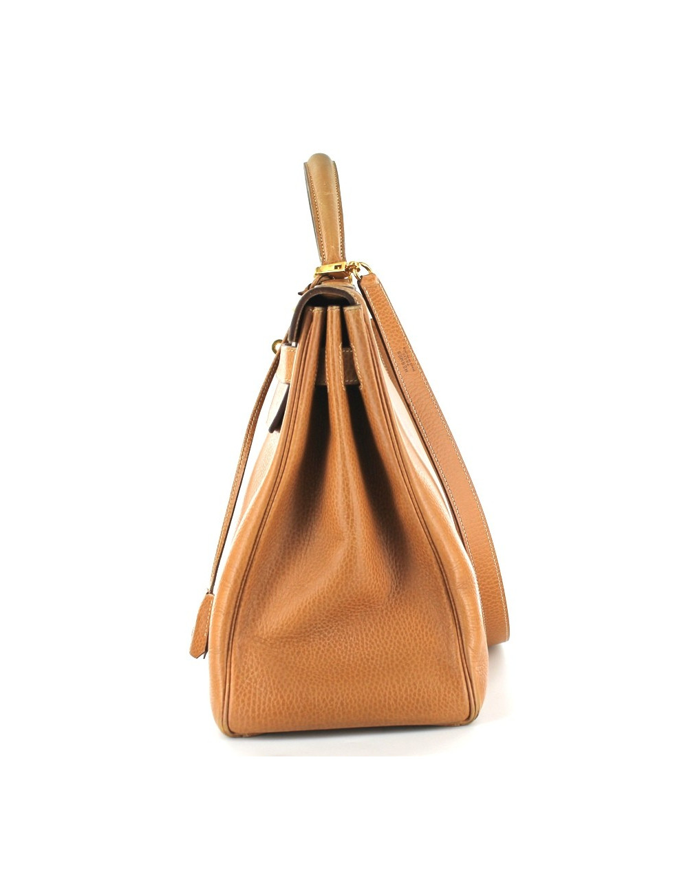 KELLY 40 HERMES en cuir gold