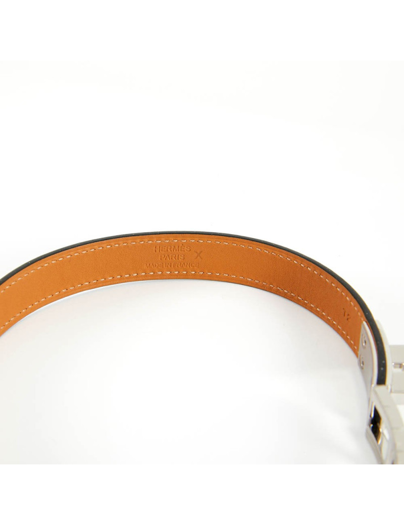 Manchette Drag HERMES veau box noir T 2