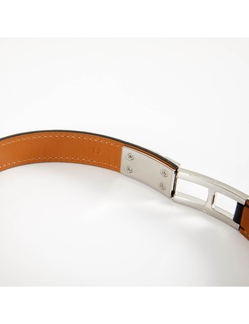 Manchette Drag HERMES veau box noir T 2