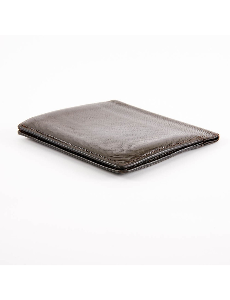Porte-cartes HERMES cuir marron
