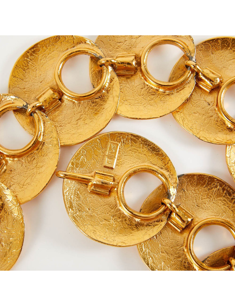 Ceinture YSL dorée 70' SAINT LAURENT