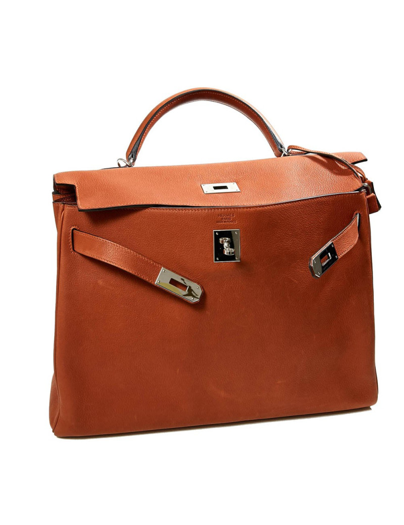 Kelly II 40  retourné HERMES taurillon saddle fauve