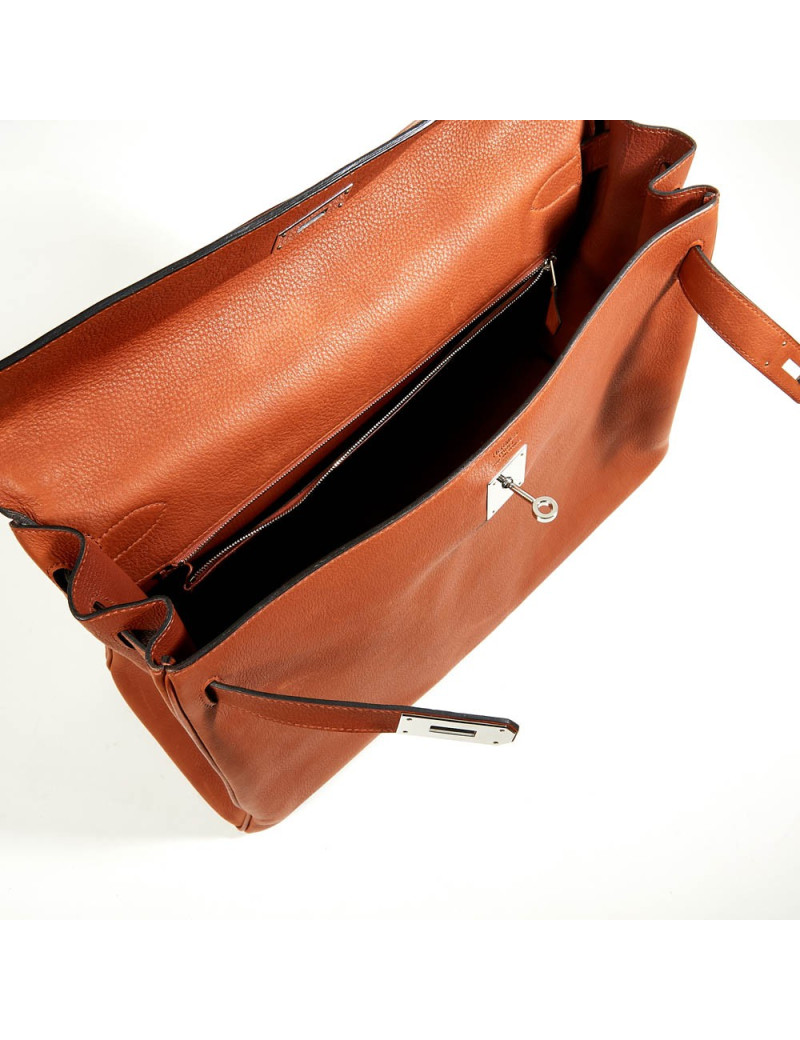 Kelly II 40  retourné HERMES taurillon saddle fauve