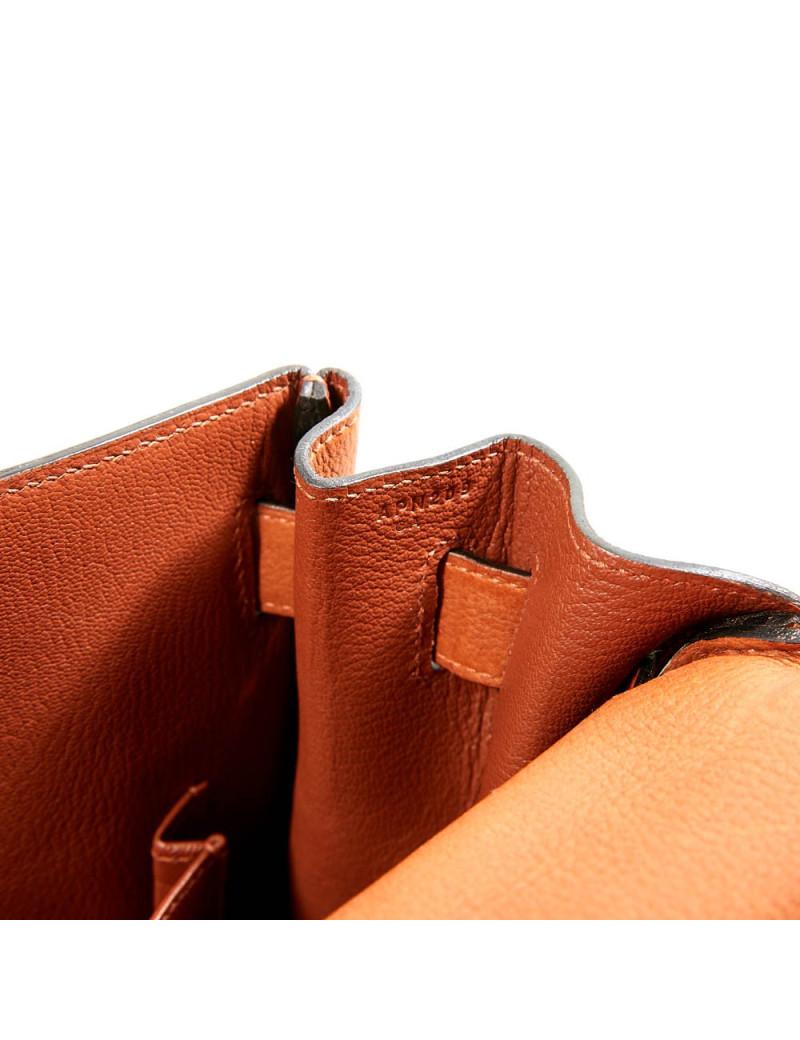Kelly II 40  retourné HERMES taurillon saddle fauve