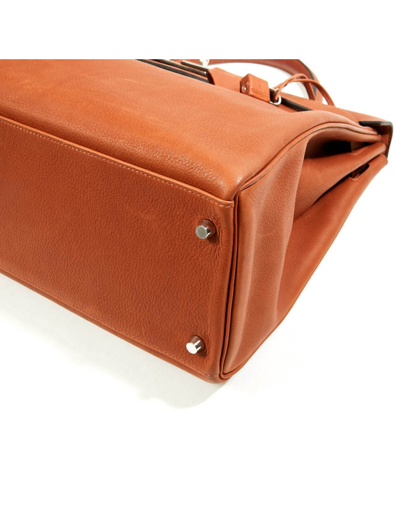 Kelly II 40  retourné HERMES taurillon saddle fauve