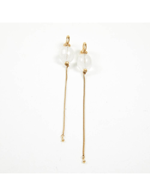 Boucles d'oreille GOOSSENS cristal de roche