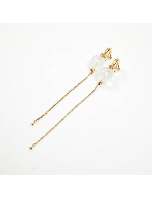 Boucles d'oreille GOOSSENS cristal de roche
