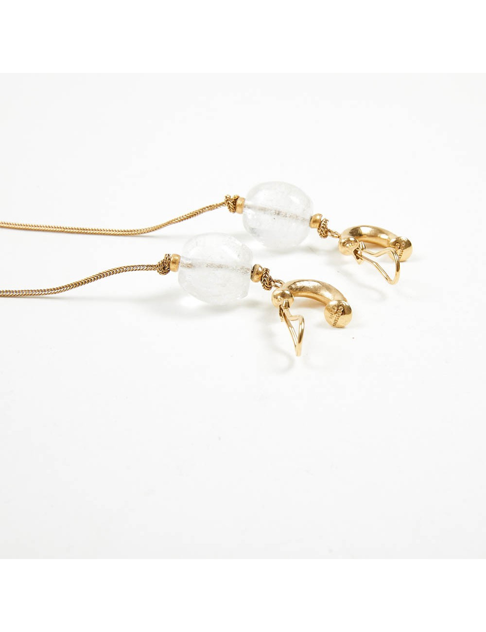 Boucles d'oreille GOOSSENS cristal de roche