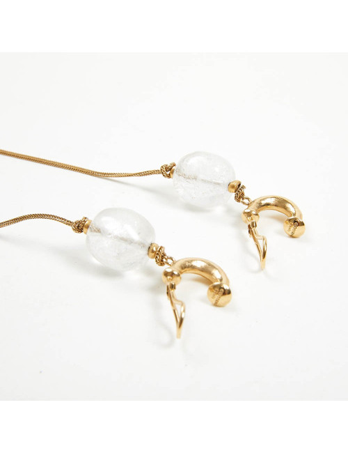 Boucles d'oreille GOOSSENS cristal de roche
