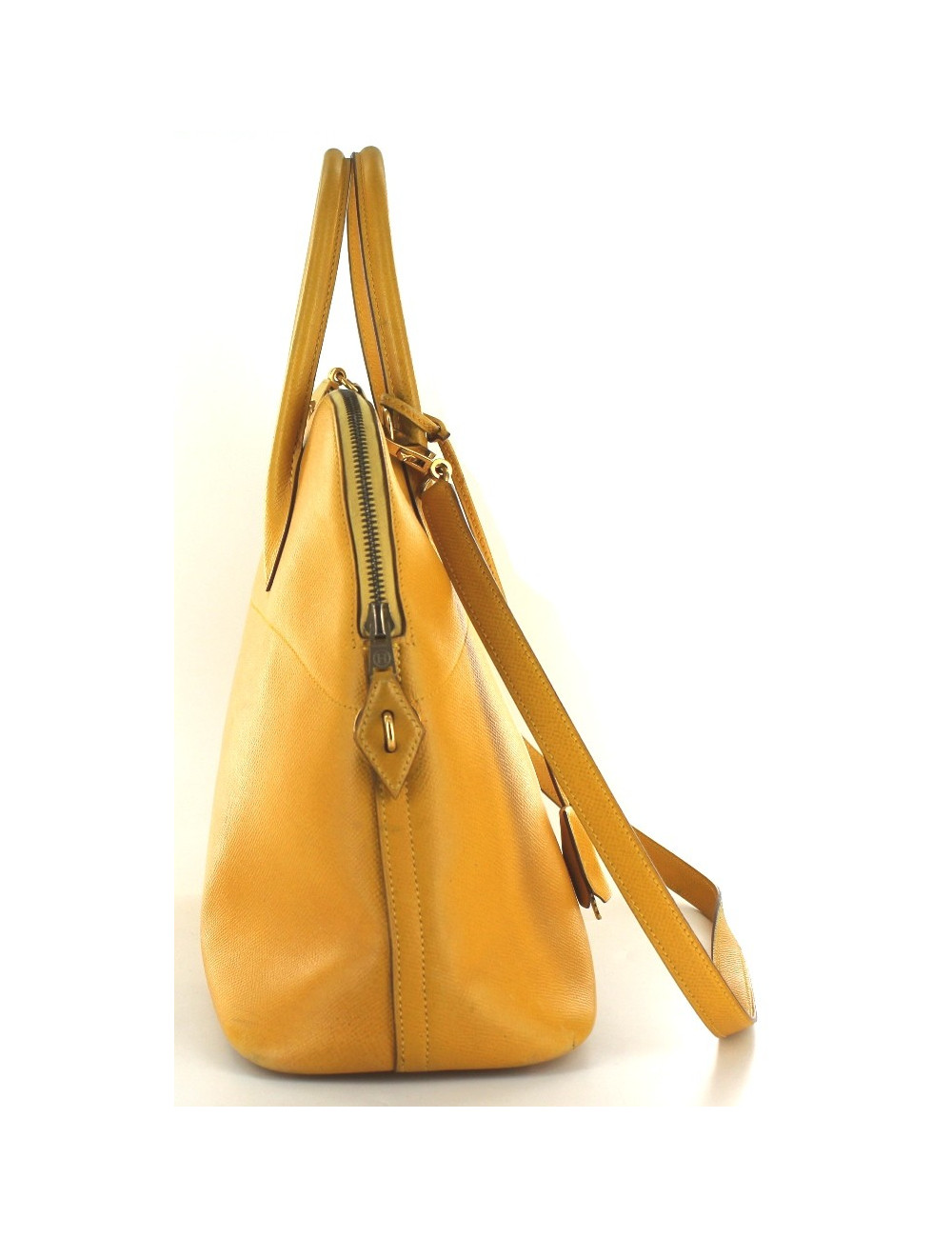 BOLIDE HERMES en cuir jaune