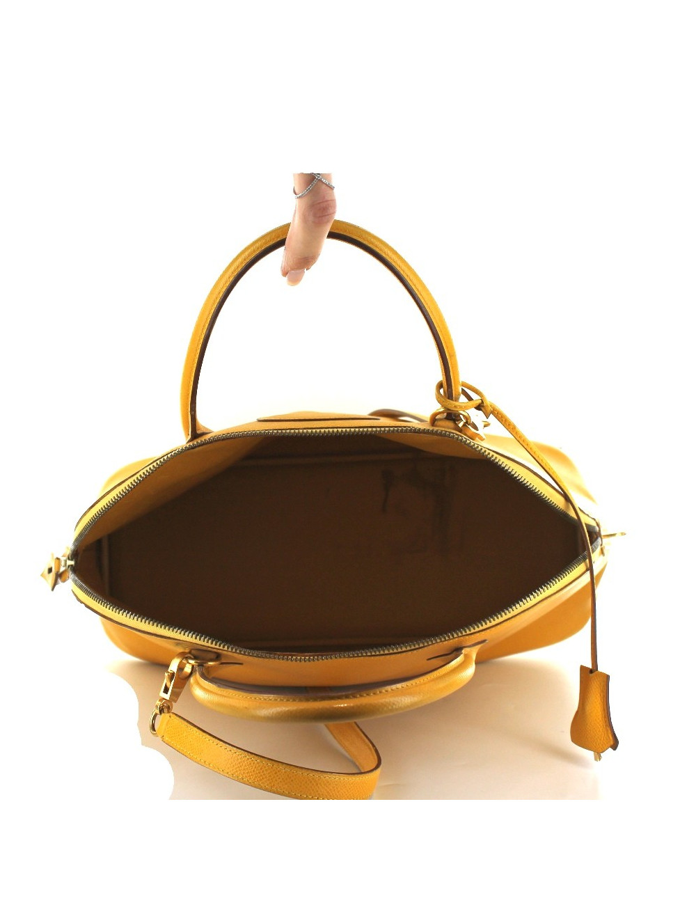 BOLIDE HERMES en cuir jaune