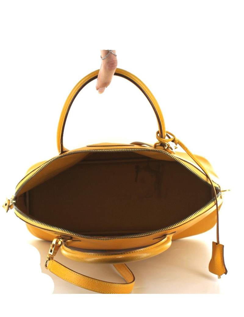 BOLIDE HERMES en cuir jaune