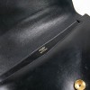 Pochette HERMES Vintage cuir box noir
