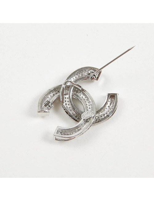 CHANEL rhinestones brooch 