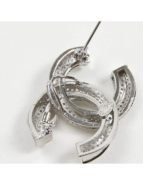 CHANEL rhinestones brooch 