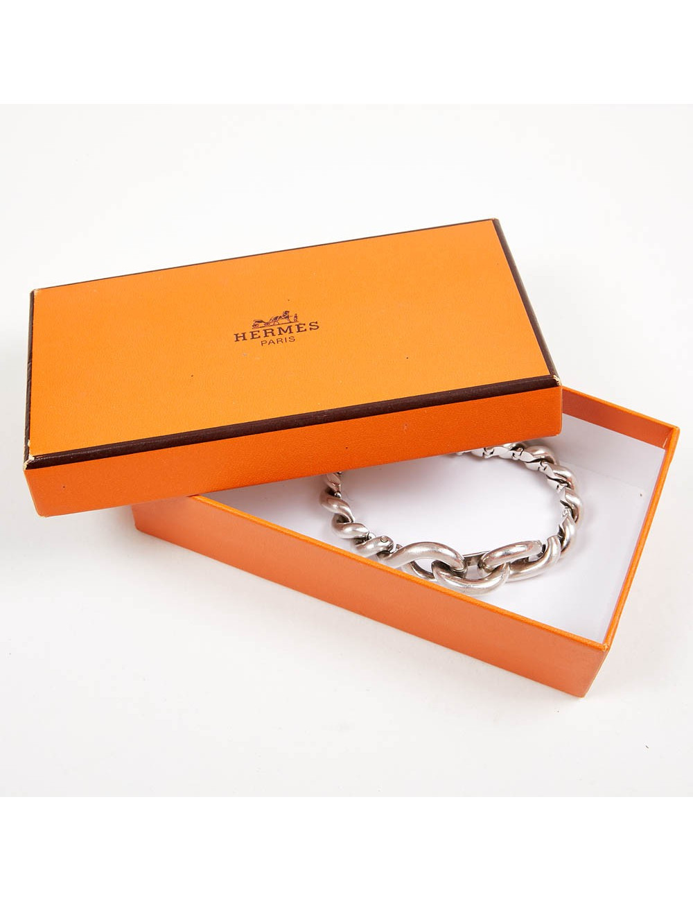 Bracelet Torsade HERMES argent 925/°°°