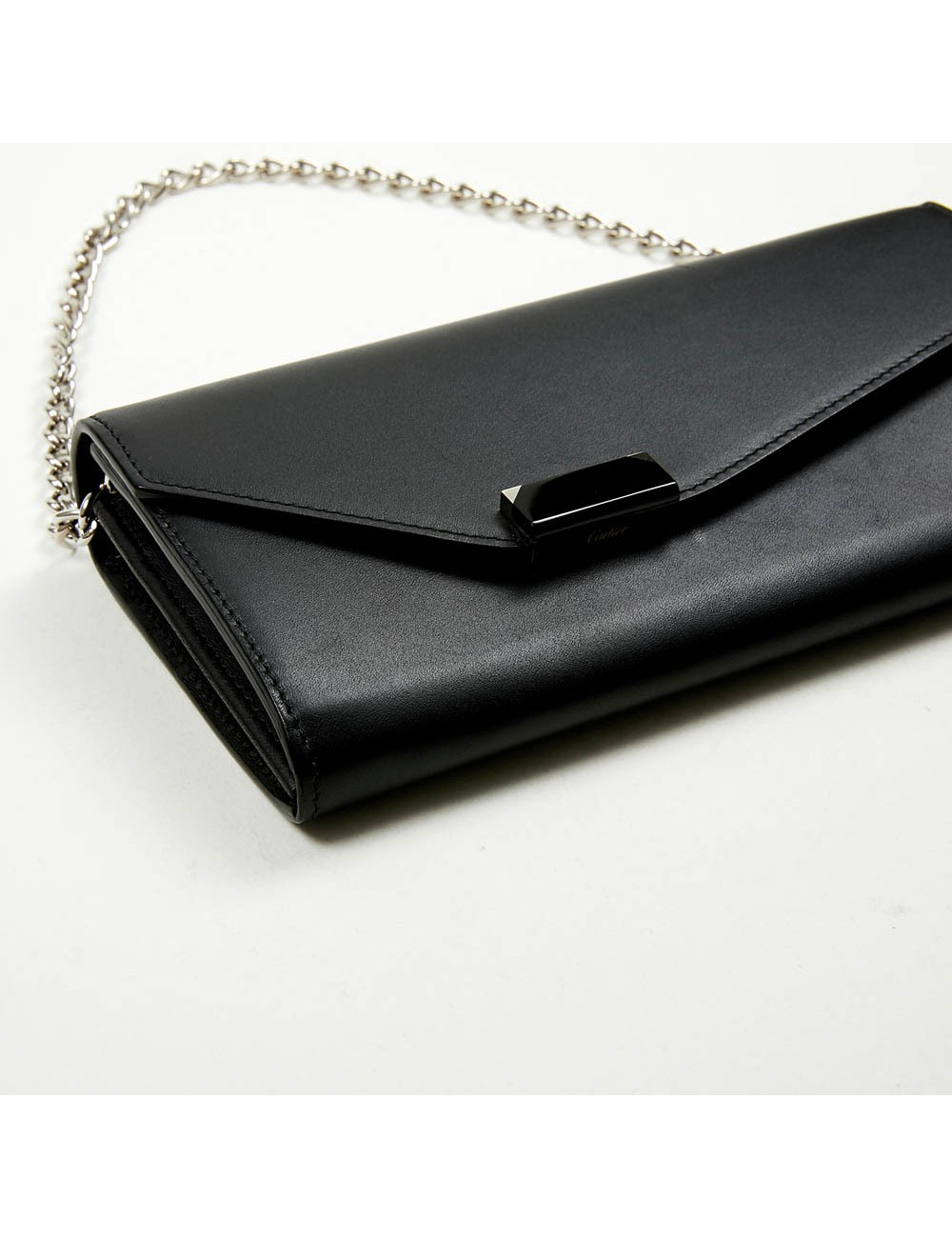 Portefeuille CARTIER cuir lisse noir