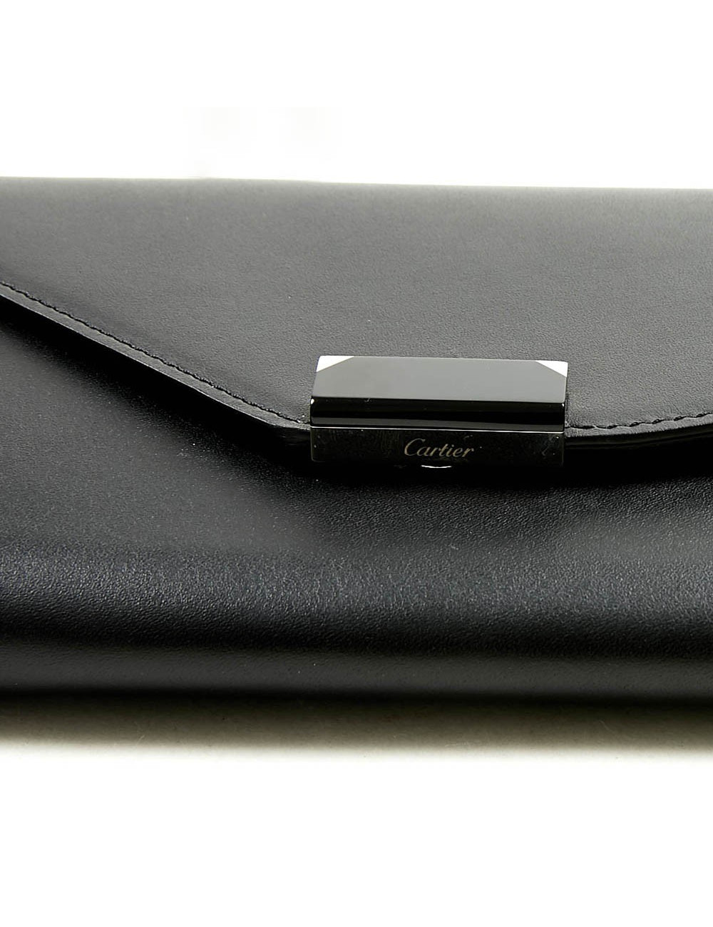 Portefeuille CARTIER cuir lisse noir