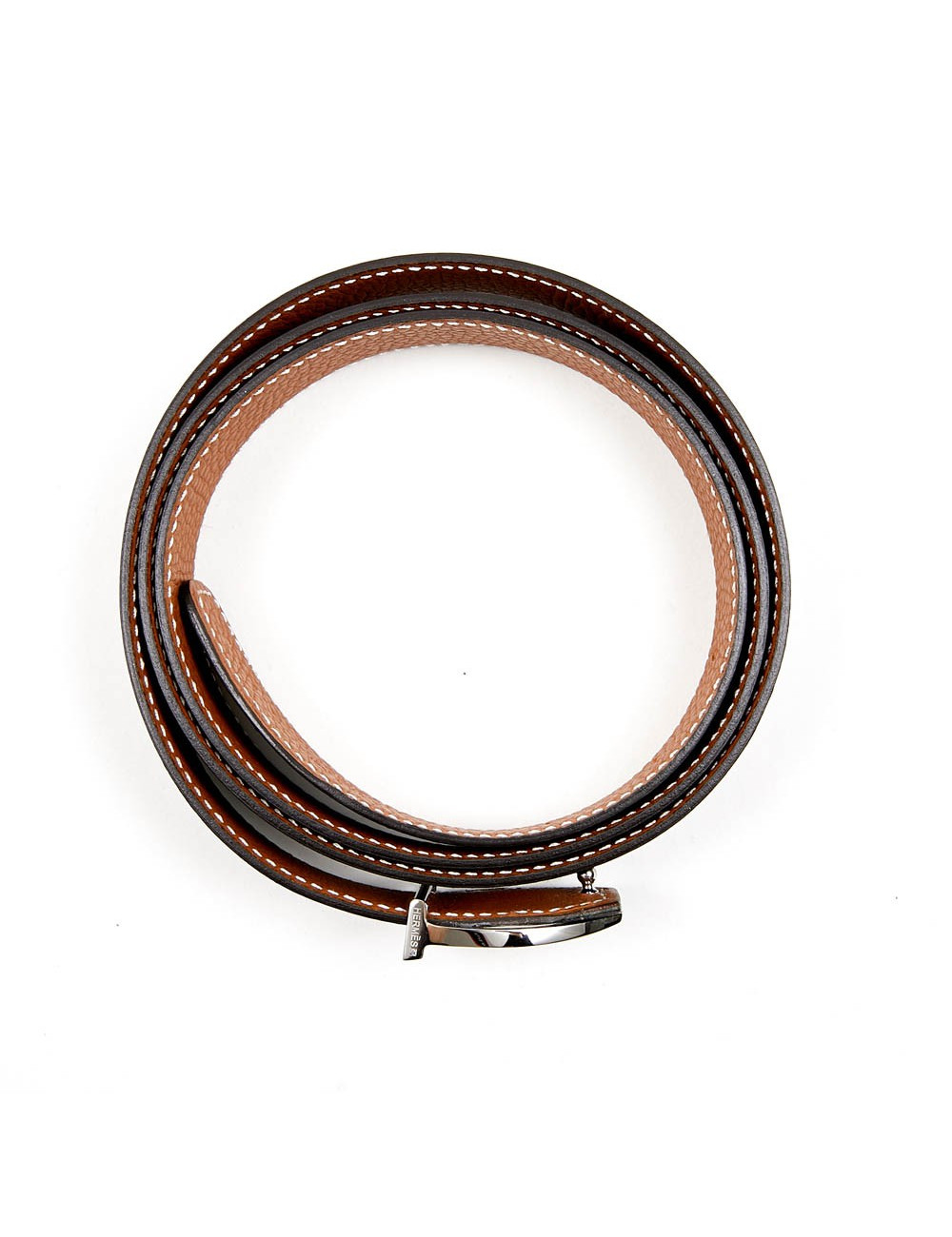 Ceinture HERMES T M réversible Homme