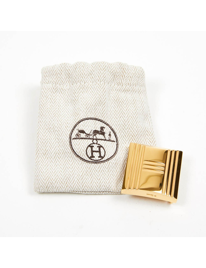 Boucle de ceinture HERMES cadenas Kelly doré