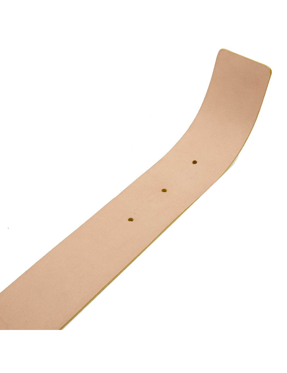 Ceinture CHANEL cuir façon lézard jaune