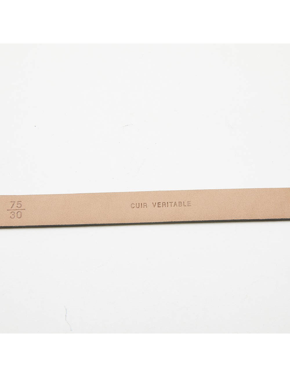 Ceinture fine CHANEL cuir d'agneau noir