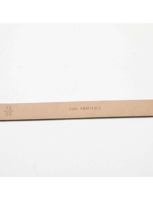 Ceinture fine CHANEL cuir d'agneau noir