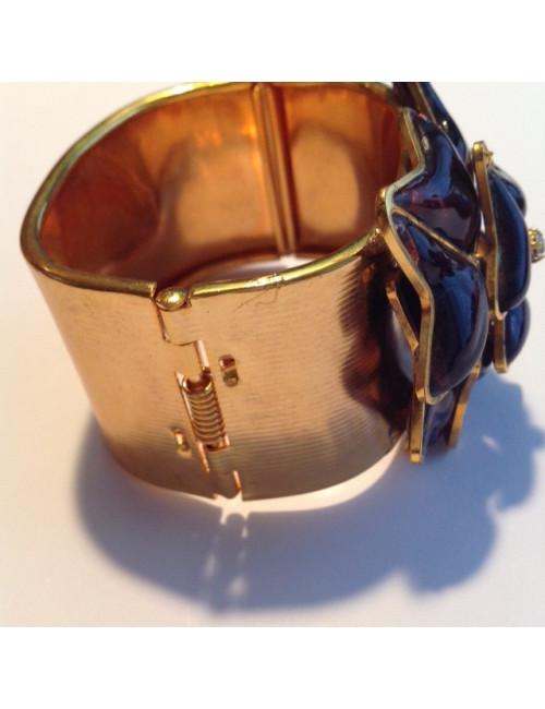 MARGUERITE DE VALOIS amethyst molten glass cuff