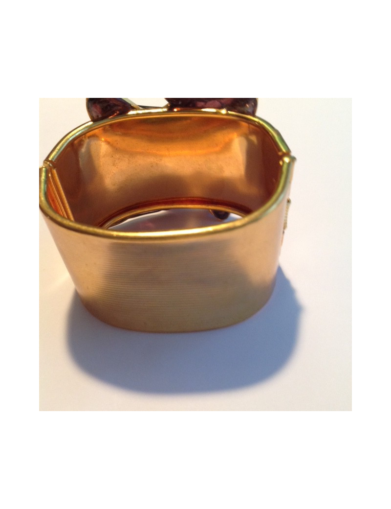 MARGUERITE DE VALOIS amethyst molten glass cuff