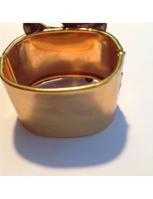 MARGUERITE DE VALOIS amethyst molten glass cuff