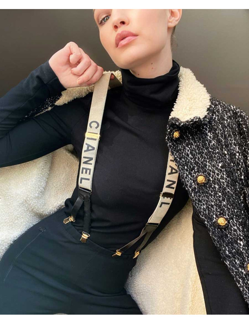 Bretelles CHANEL vintage blanches