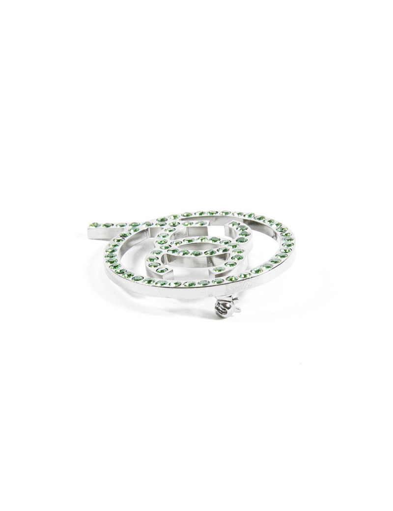 Broche CHANEL verte
