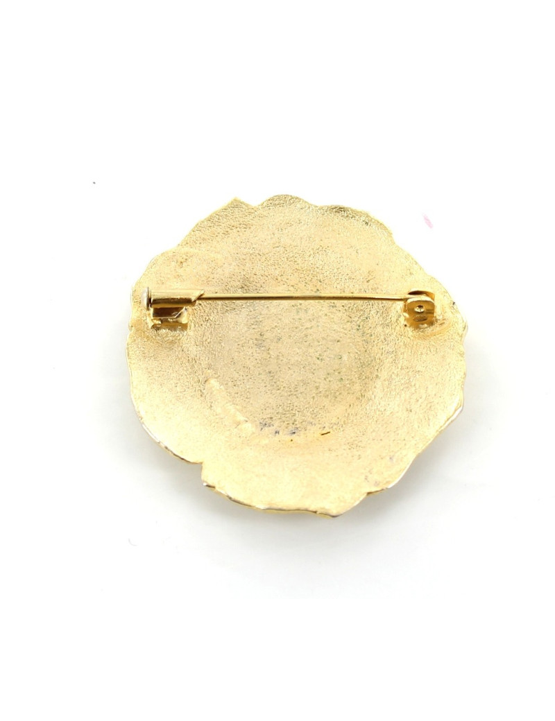 Vintage Balmain Brooch gold metal