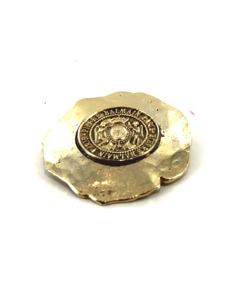 Vintage Balmain Brooch gold metal