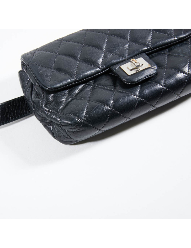 Ceinture Pochette CHANEL cuir matelassé noir