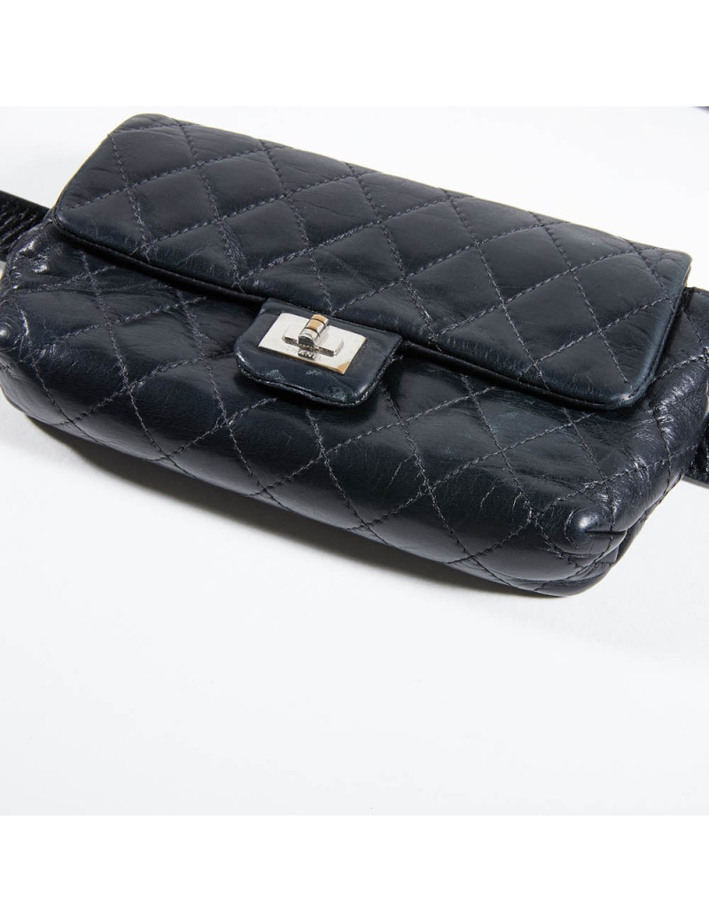 Ceinture Pochette CHANEL cuir matelassé noir