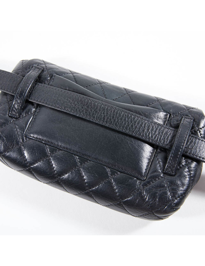 Ceinture Pochette CHANEL cuir matelassé noir
