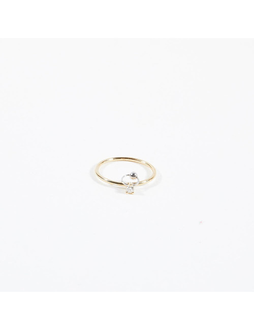 Delfina Delettrez gold and diamond ring Size 52