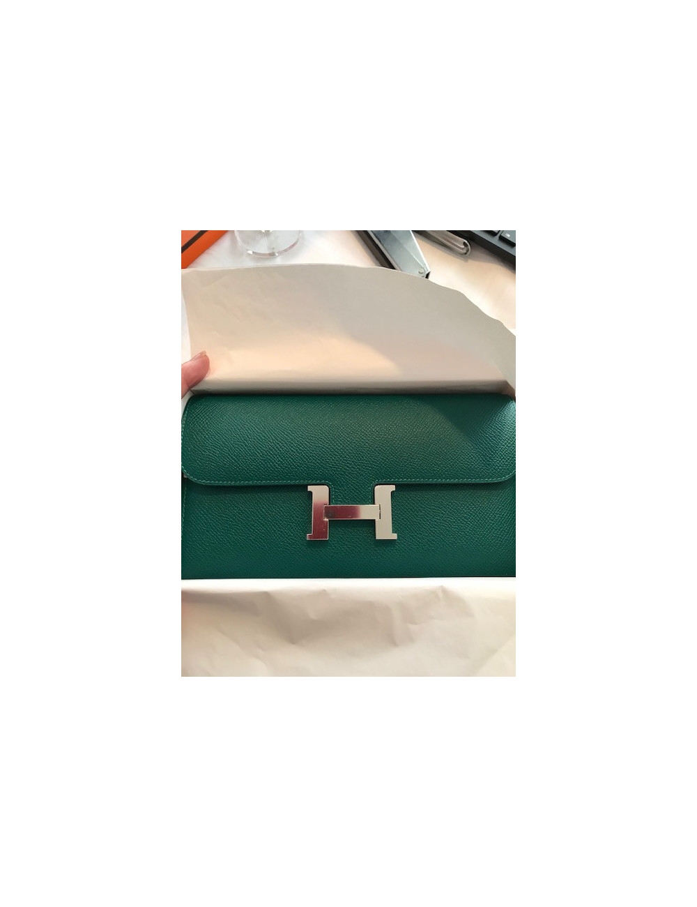 Pochette Constance Malachite HERMES
