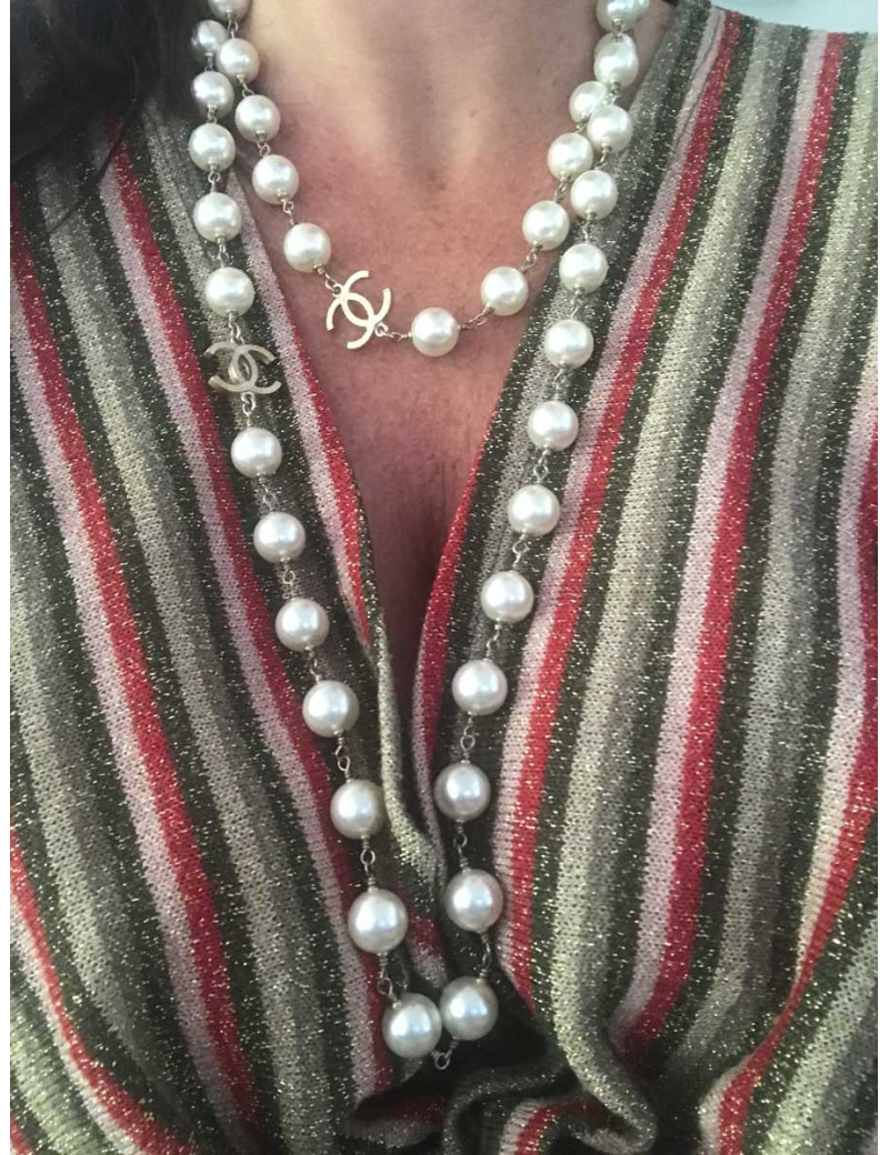 Sautoir perles CHANEL