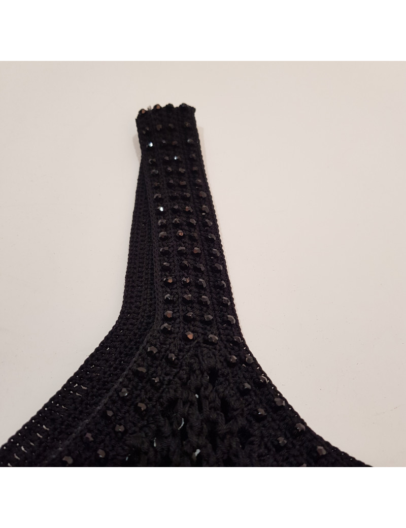 Top CHANEL T 36 en maille noire