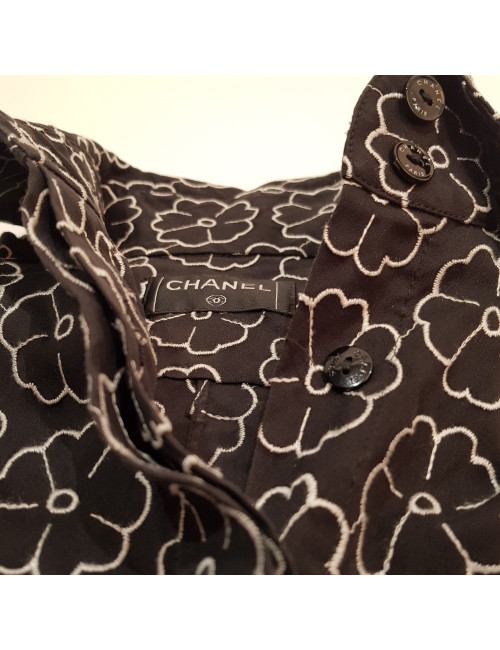 Blouse CHANEL à fleurs